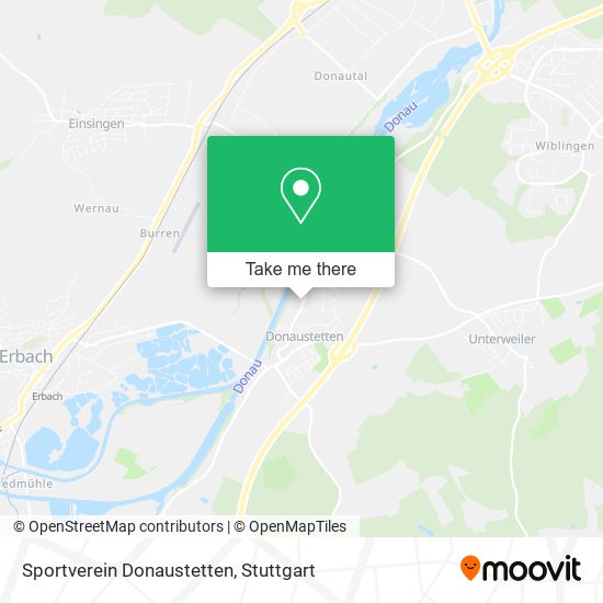 Карта Sportverein Donaustetten