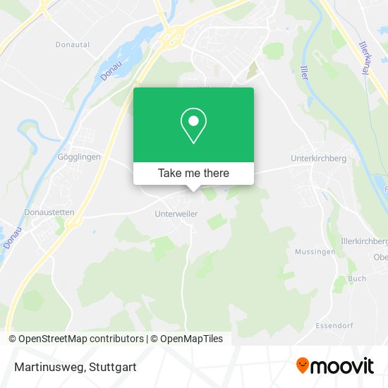 Martinusweg map