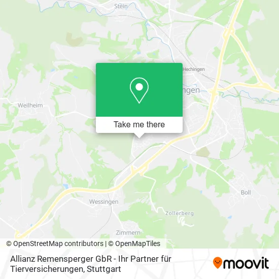 Карта Allianz Remensperger GbR - Ihr Partner für Tierversicherungen