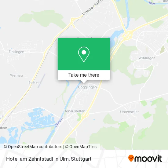 Карта Hotel am Zehntstadl in Ulm