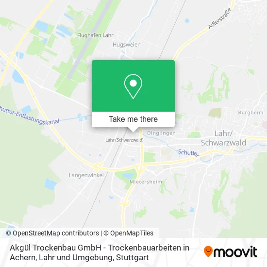 Akgül Trockenbau GmbH - Trockenbauarbeiten in Achern, Lahr und Umgebung map