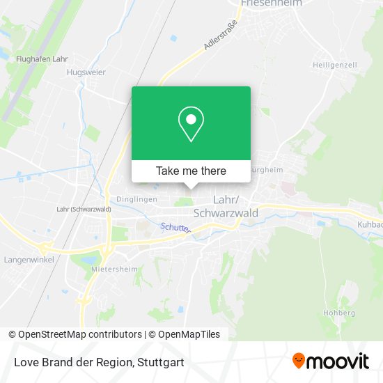 Love Brand der Region map