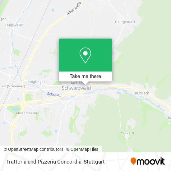 Карта Trattoria und Pizzeria Concordia