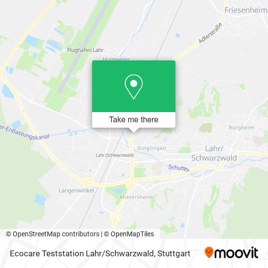 Карта Ecocare Teststation Lahr / Schwarzwald