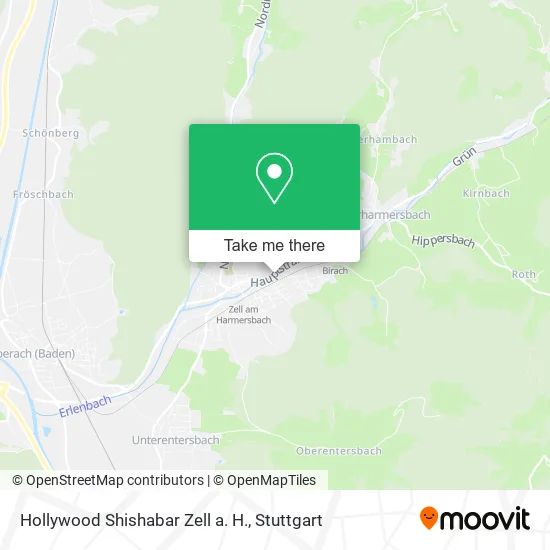 Карта Hollywood Shishabar Zell a. H.