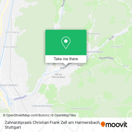 Карта Zahnarztpraxis Christian Frank Zell am Harmersbach