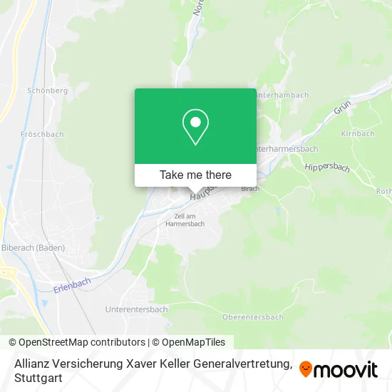 Карта Allianz Versicherung Xaver Keller Generalvertretung