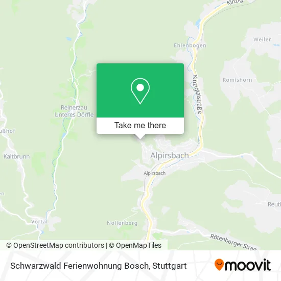 Карта Schwarzwald Ferienwohnung Bosch