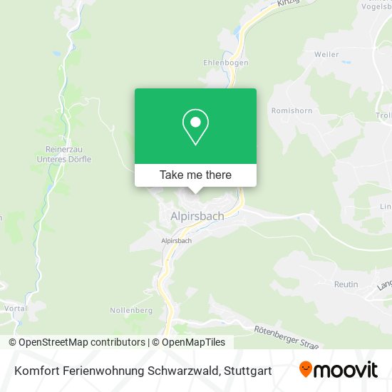 Komfort Ferienwohnung Schwarzwald map