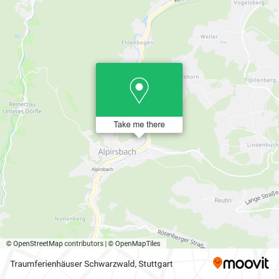 Traumferienhäuser Schwarzwald map