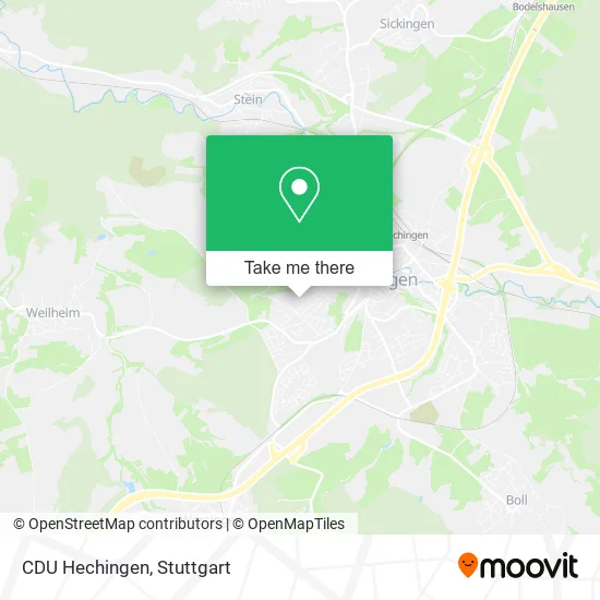 Карта CDU Hechingen