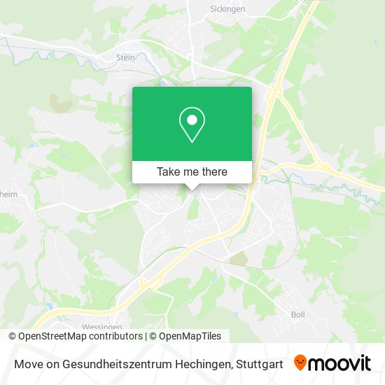 Move on Gesundheitszentrum Hechingen map