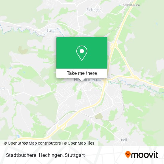 Stadtbücherei Hechingen map