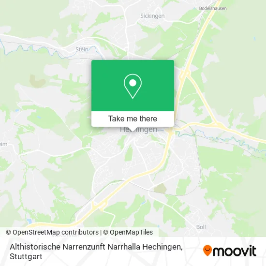 Карта Althistorische Narrenzunft Narrhalla Hechingen