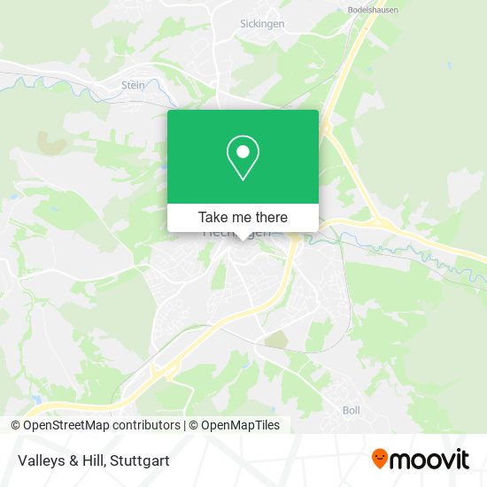 Valleys & Hill map