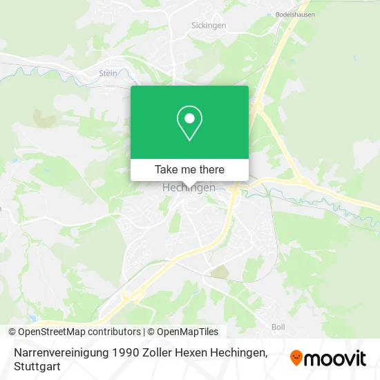 Карта Narrenvereinigung 1990 Zoller Hexen Hechingen