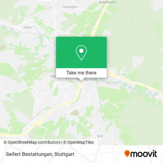 Карта Seifert Bestattungen