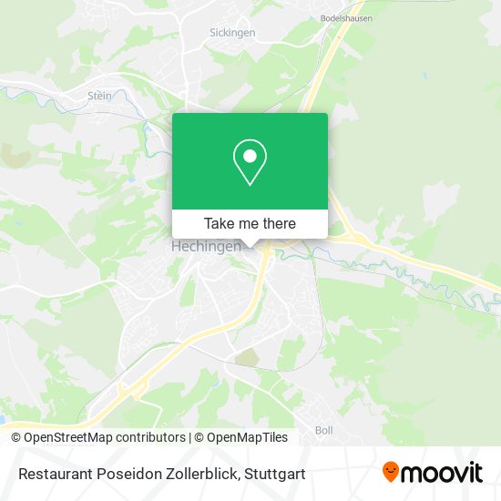 Restaurant Poseidon Zollerblick map