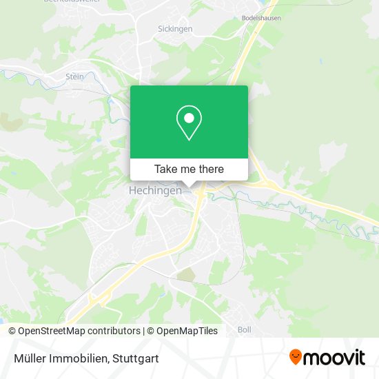 Müller Immobilien map