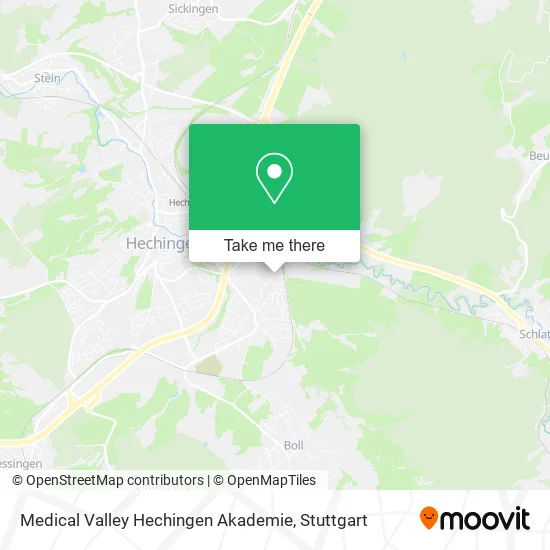 Карта Medical Valley Hechingen Akademie