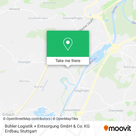 Карта Bühler Logistik + Entsorgung GmbH & Co. KG Erdbau
