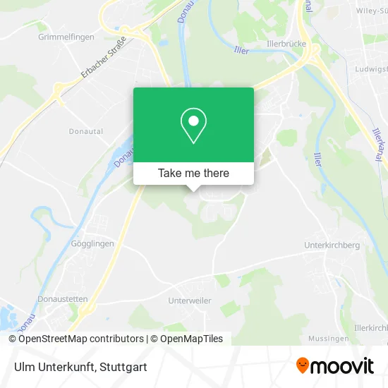 Карта Ulm Unterkunft