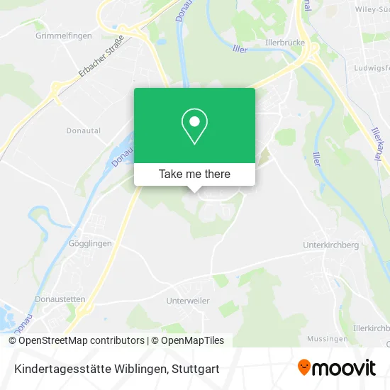 Карта Kindertagesstätte Wiblingen