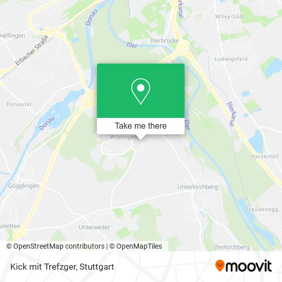 Карта Kick mit Trefzger