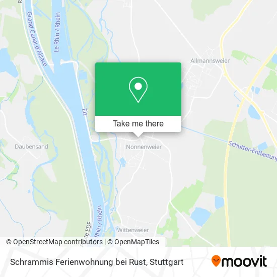 Карта Schrammis Ferienwohnung bei Rust