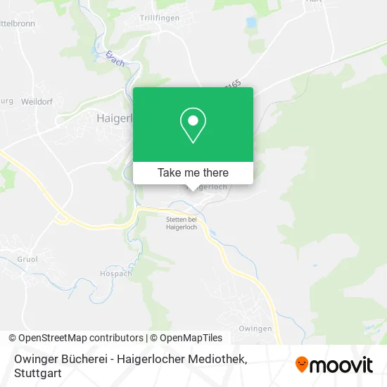 Карта Owinger Bücherei - Haigerlocher Mediothek