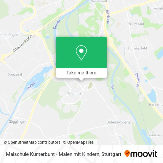 Карта Malschule Kunterbunt - Malen mit Kindern