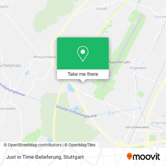 Just in Time-Belieferung map