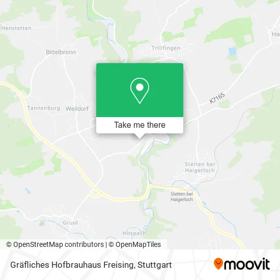 Карта Gräfliches Hofbrauhaus Freising