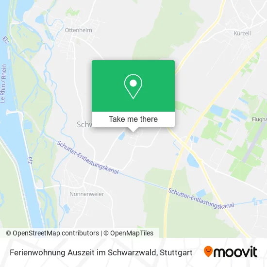 Карта Ferienwohnung Auszeit im Schwarzwald