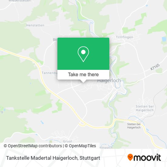 Tankstelle Madertal Haigerloch map