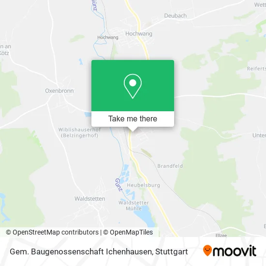 Карта Gem. Baugenossenschaft Ichenhausen