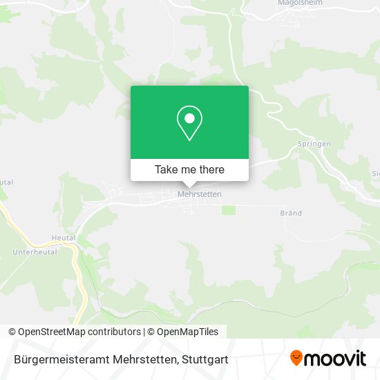 Bürgermeisteramt Mehrstetten map