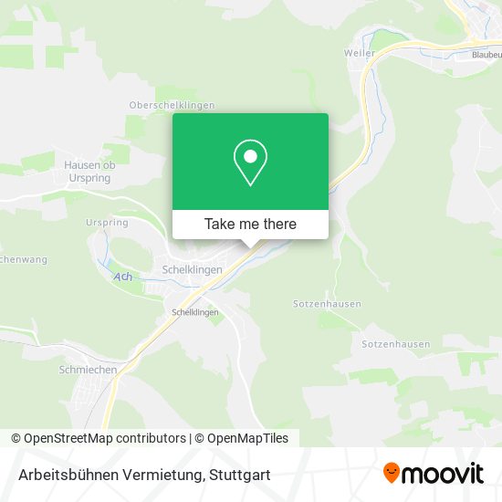 Arbeitsbühnen Vermietung map