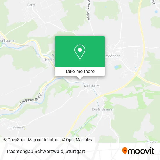 Карта Trachtengau Schwarzwald
