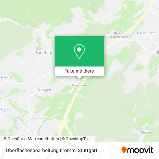 Карта Oberflächenbearbeitung Fromm