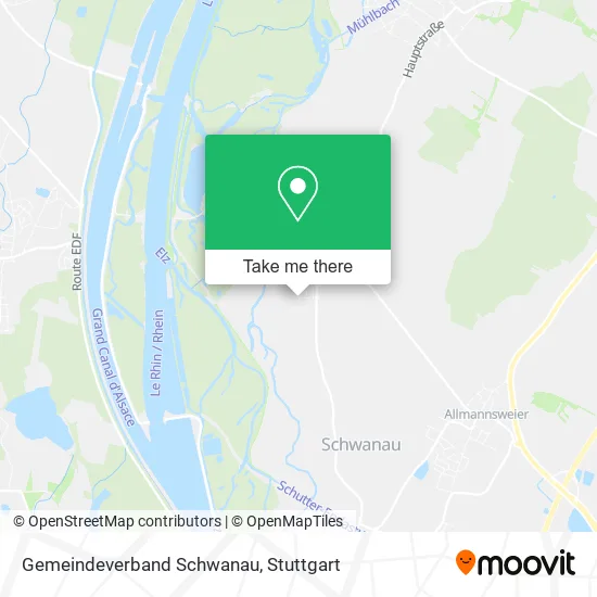 Карта Gemeindeverband Schwanau