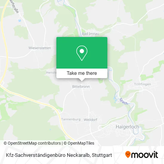 Карта Kfz-Sachverständigenbüro Neckaralb
