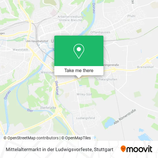 Карта Mittelaltermarkt in der Ludwigsvorfeste