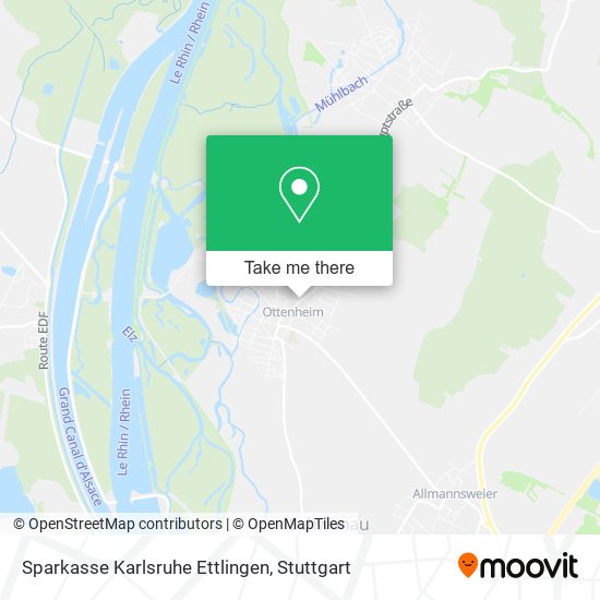 Sparkasse Karlsruhe Ettlingen map