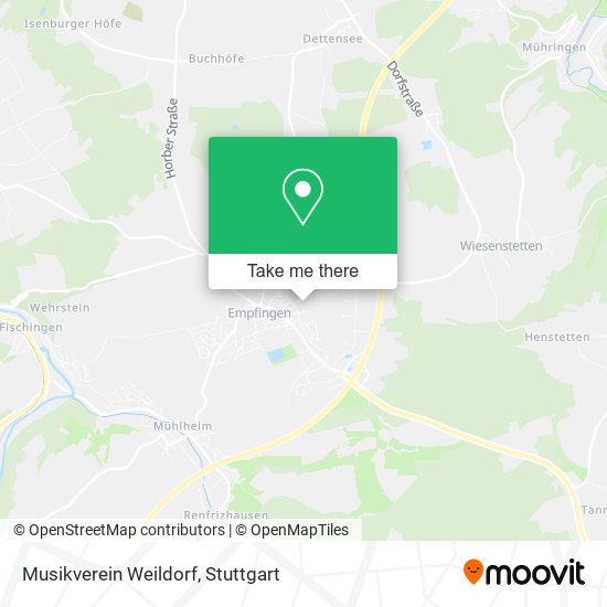 Musikverein Weildorf map