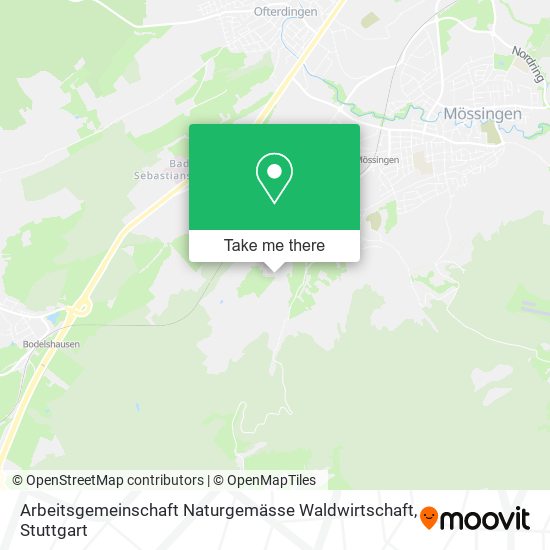 Arbeitsgemeinschaft Naturgemässe Waldwirtschaft map