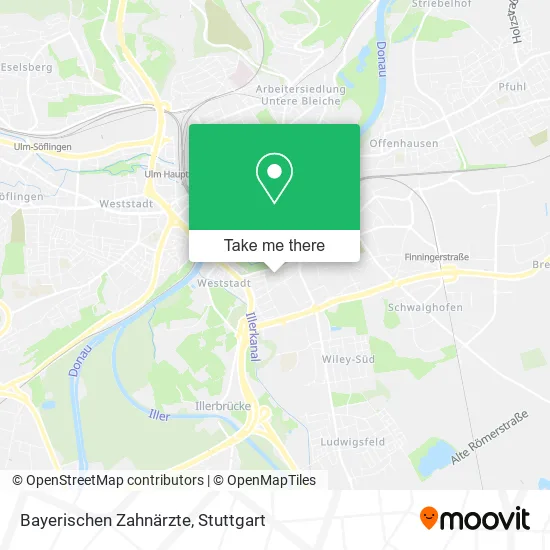Карта Bayerischen Zahnärzte