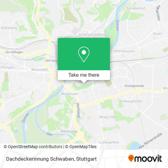 Карта Dachdeckerinnung Schwaben