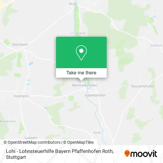 Карта Lohi - Lohnsteuerhilfe Bayern Pfaffenhofen Roth