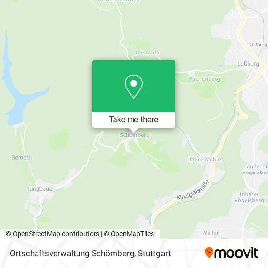 Карта Ortschaftsverwaltung Schömberg